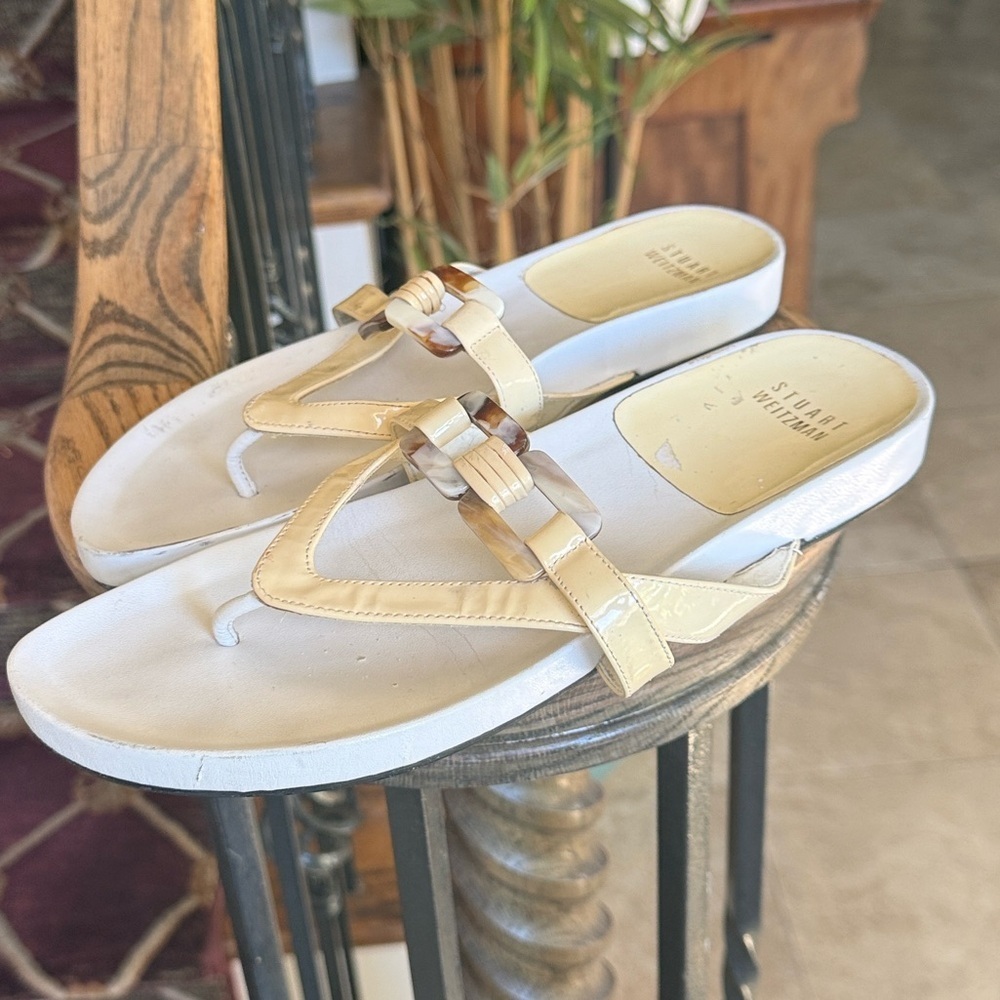 STUART WEITZMAN ladies, summer sandal, preowned good condition size 7 1/2 - Picture 2 of 8